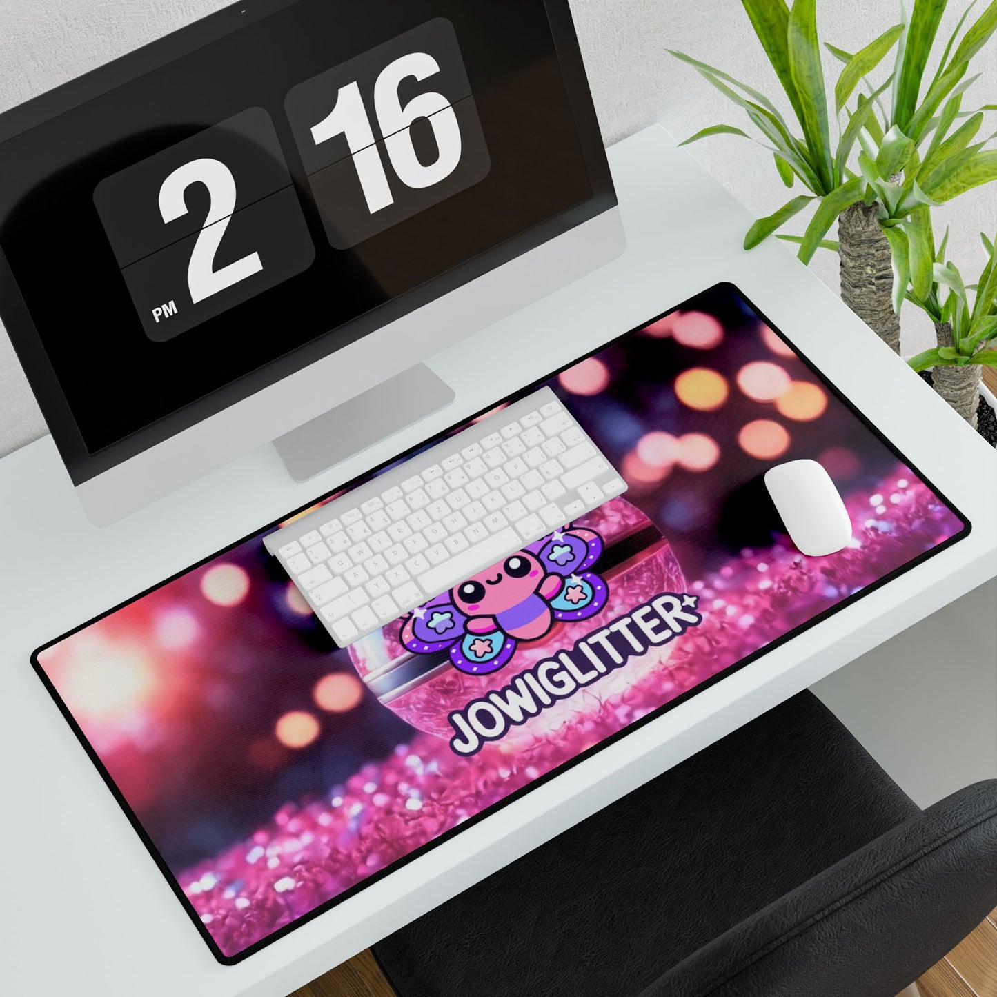 JoWiGlitter Desk Mat with JowiGlitter Design - Perfect for Home Office or Study
