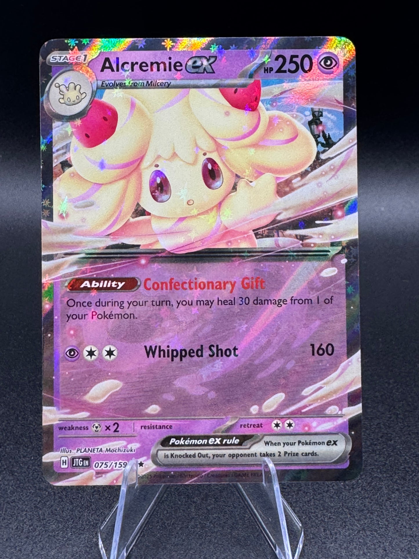 Alcremie ex 075/159 Double Rare Journey Together Pokemon Pack Fresh Near Mint NM