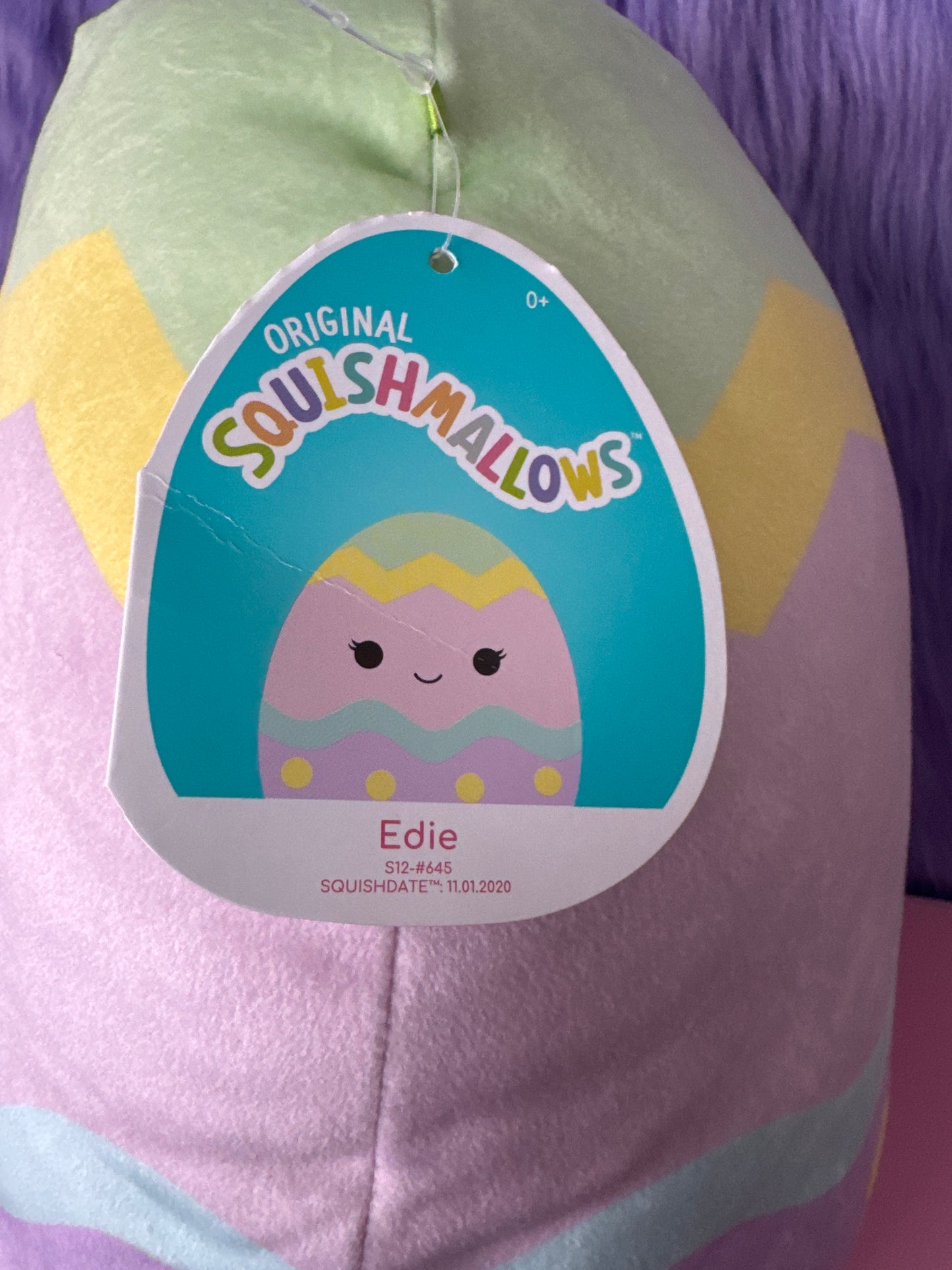 Squishmallows Edie 12" Easter Egg Plush Toy NWT