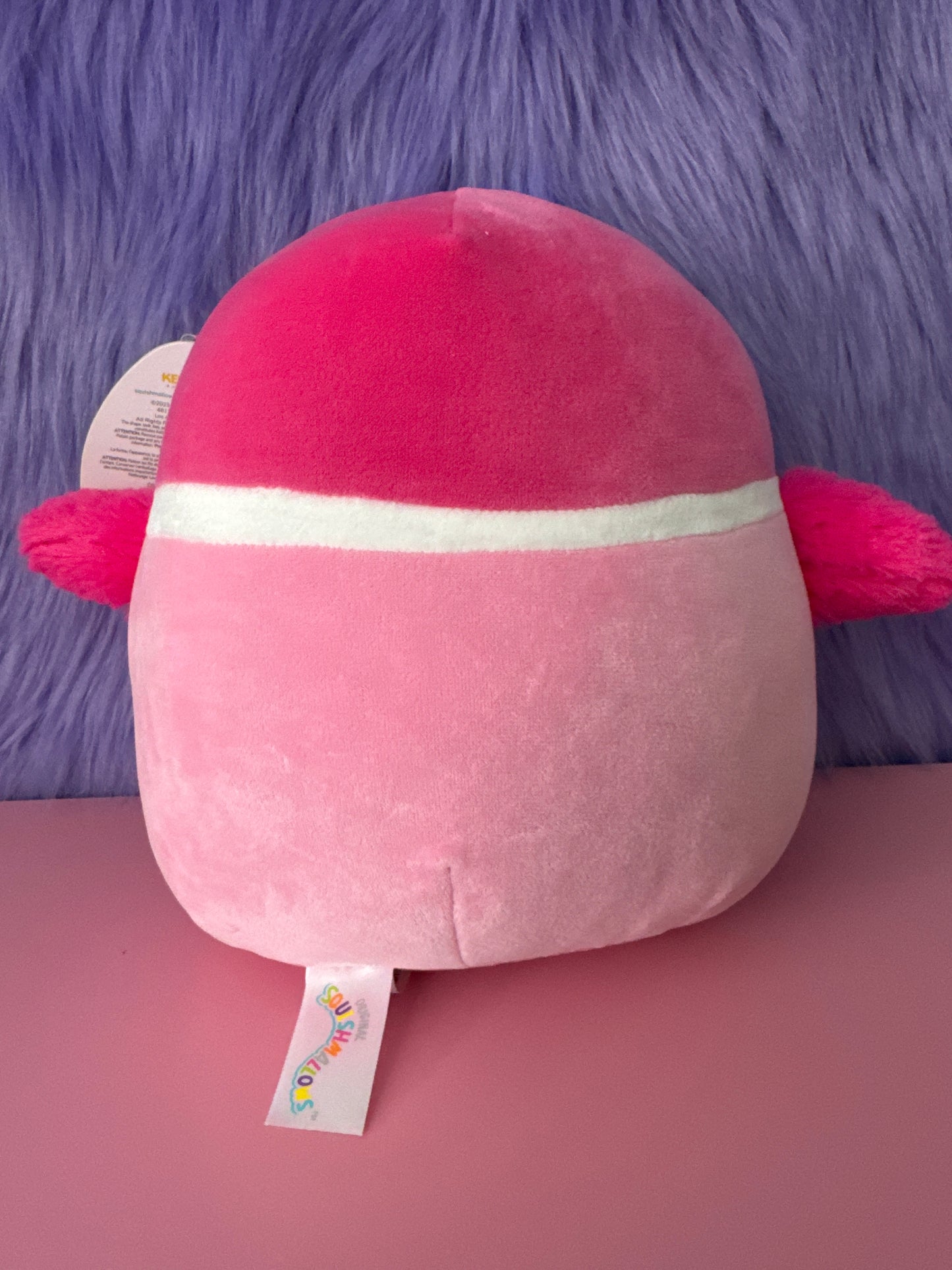 NWT Squishmallows 8” DELLA Duck 2023 Pink D Monogram Valentine Soft Plush Toy