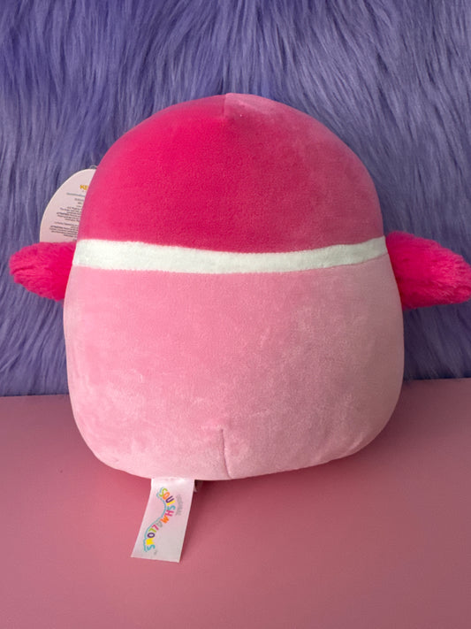 NWT Squishmallows 8” DELLA Duck 2023 Pink D Monogram Valentine Soft Plush Toy