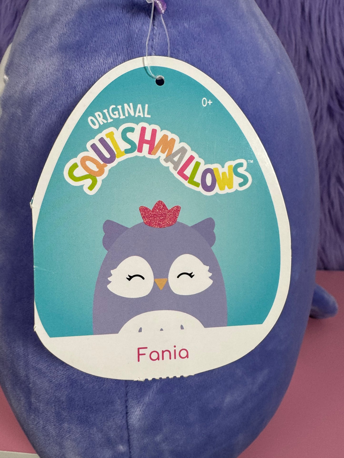 SQUISHMALLOWS Fania the Purple Owl 12” NWT