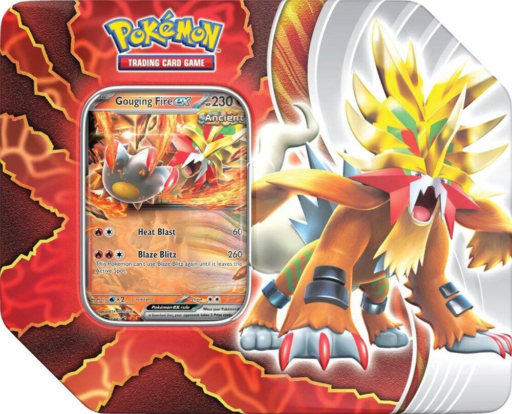 JoWiGlitter Live Breaks - Pokemon TCG: Paradox Destinies Tin - Gouging Fire EX