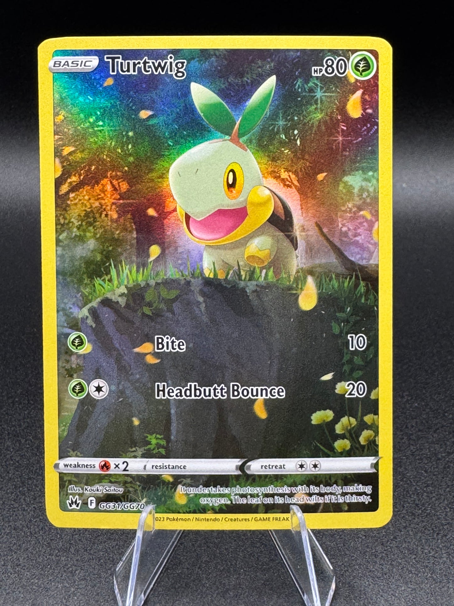 Turtwig GG31/GG70 Crown Zenith: Galarian Gallery Full Art Rare Pokémon TCG NM - Single