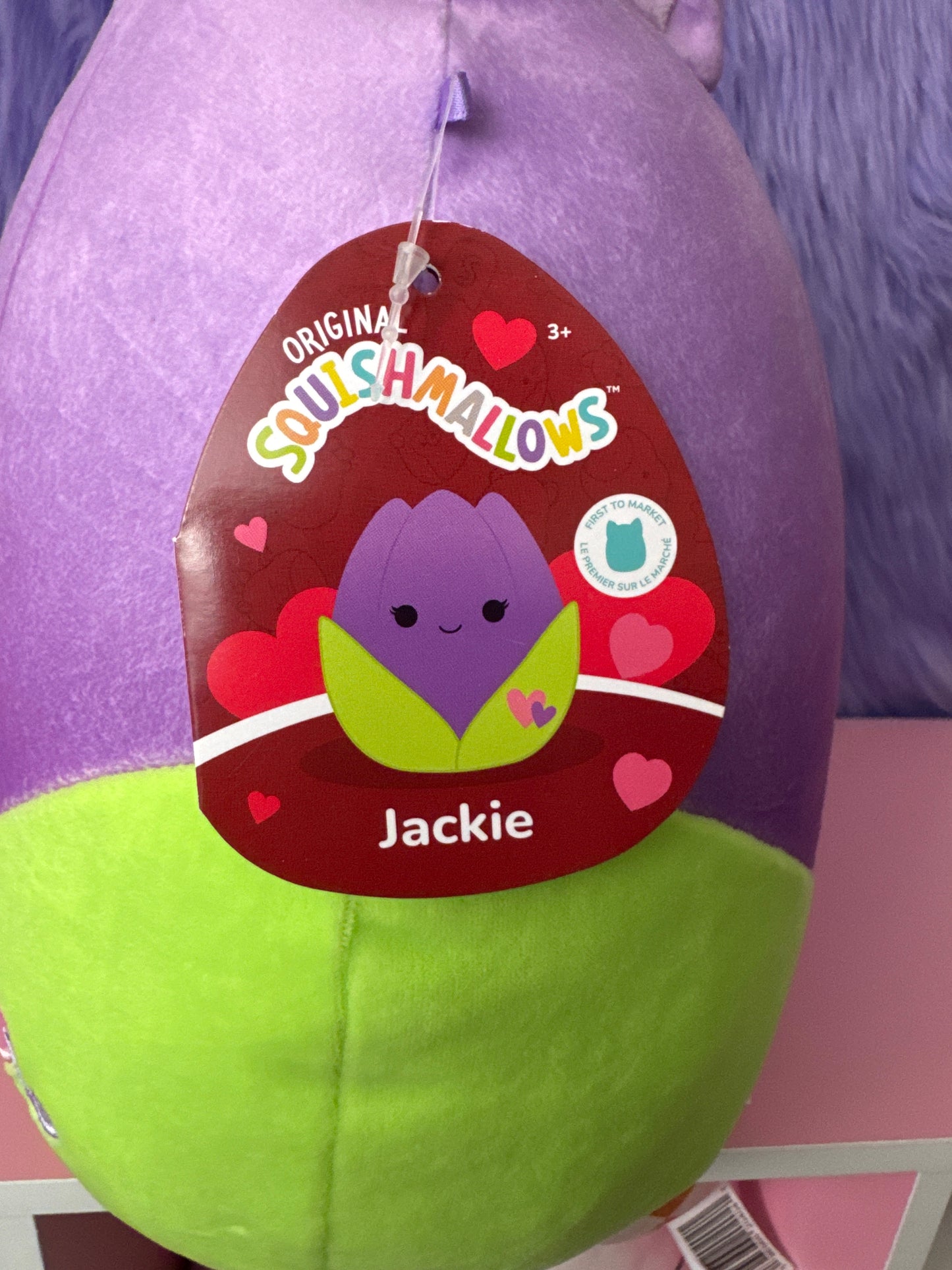 Squishmallows Jackie the Tulip 12" Stuffed Plush First To Market NWT