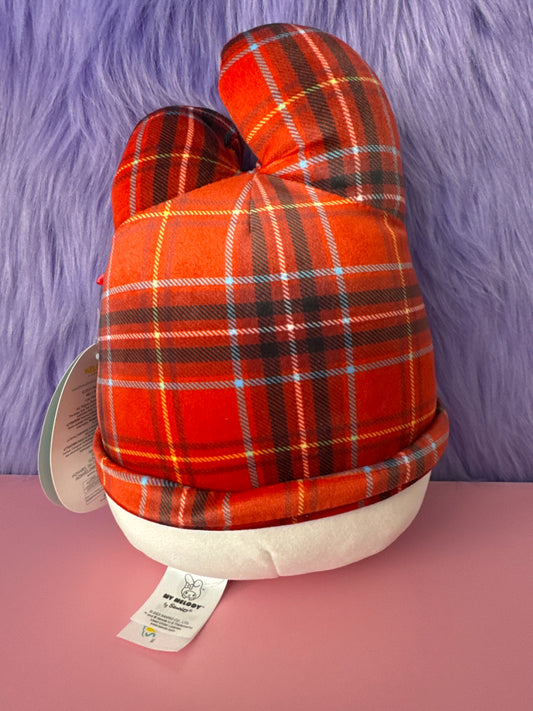 Sanrio x Squishmallows RARE My Melody 6.5” Hello Kitty Plaid 2023 NWT