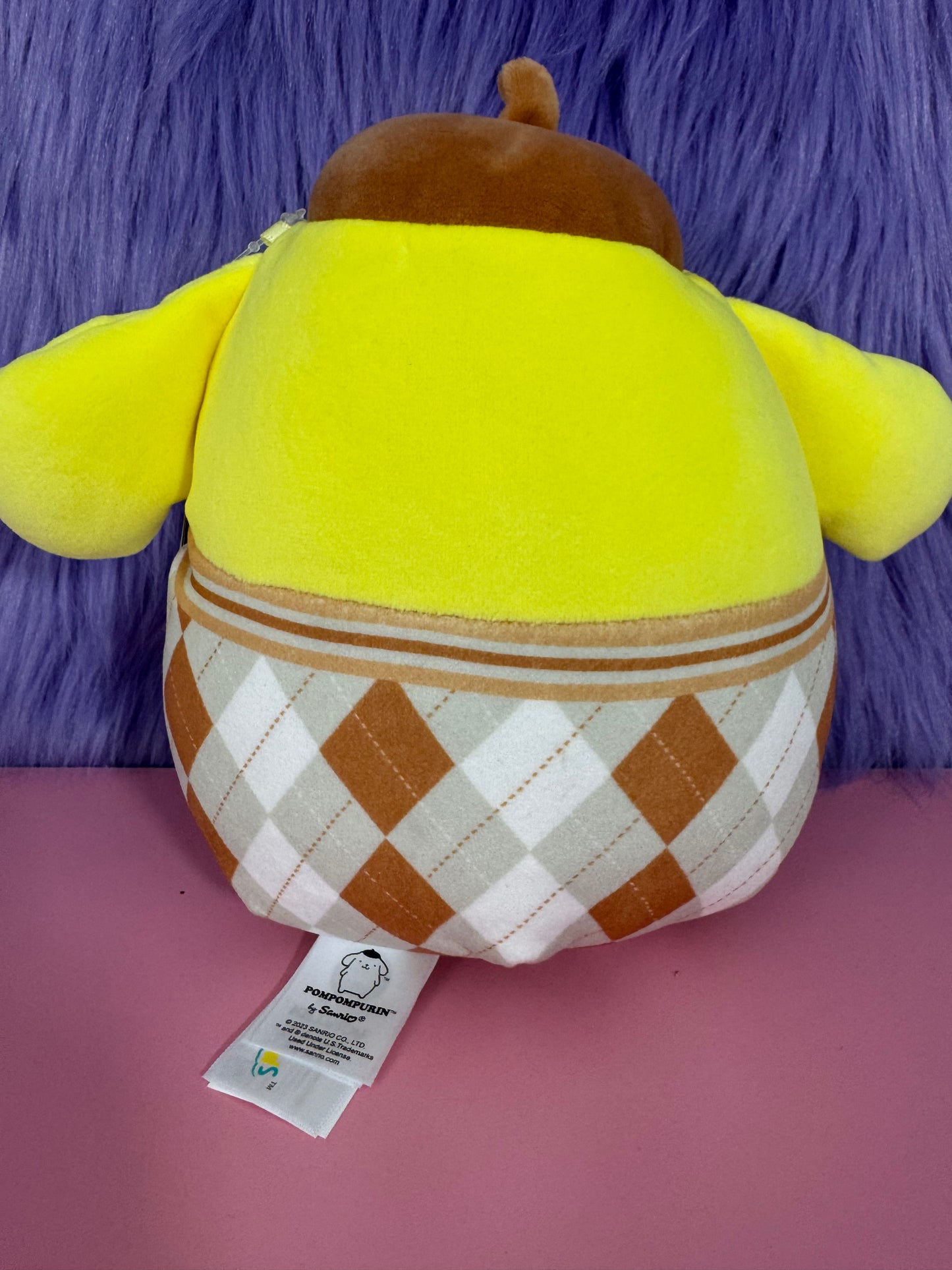 Squishmallows 6.5" Sanrio Plaid Pompompurin NWT