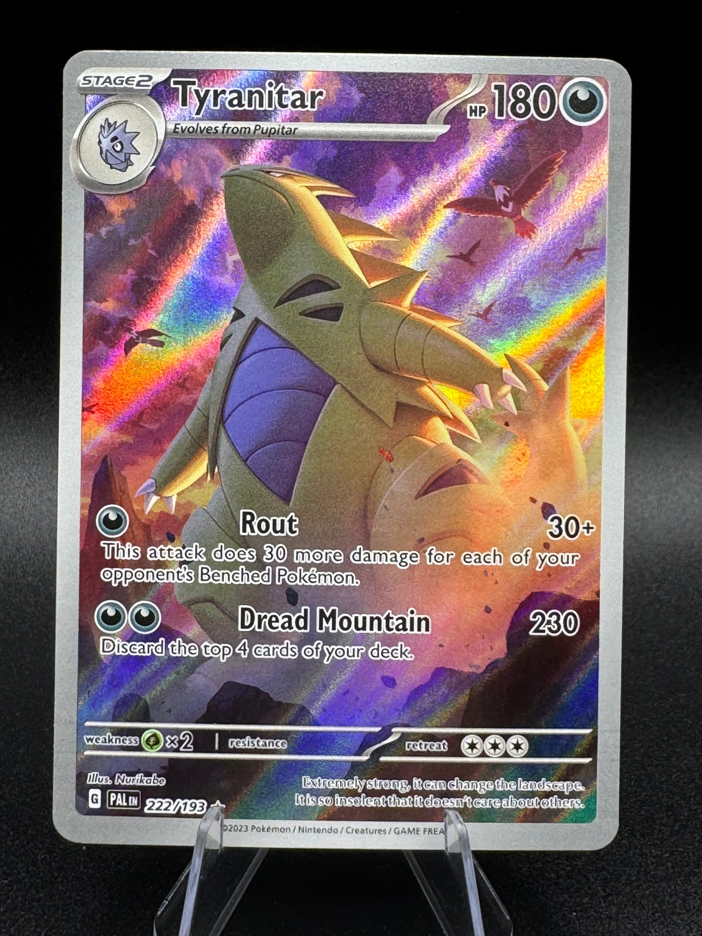 Tyranitar 222/193 Sv02: Paldea Evolved Holo Illustration Rare NM - Single