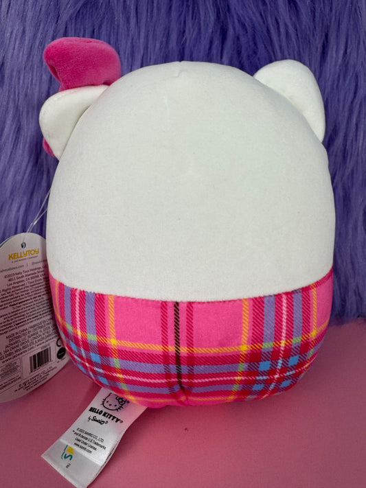 SQUISHMALLOWS Sanrio 6.5" Hello Kitty In Plaid NWT