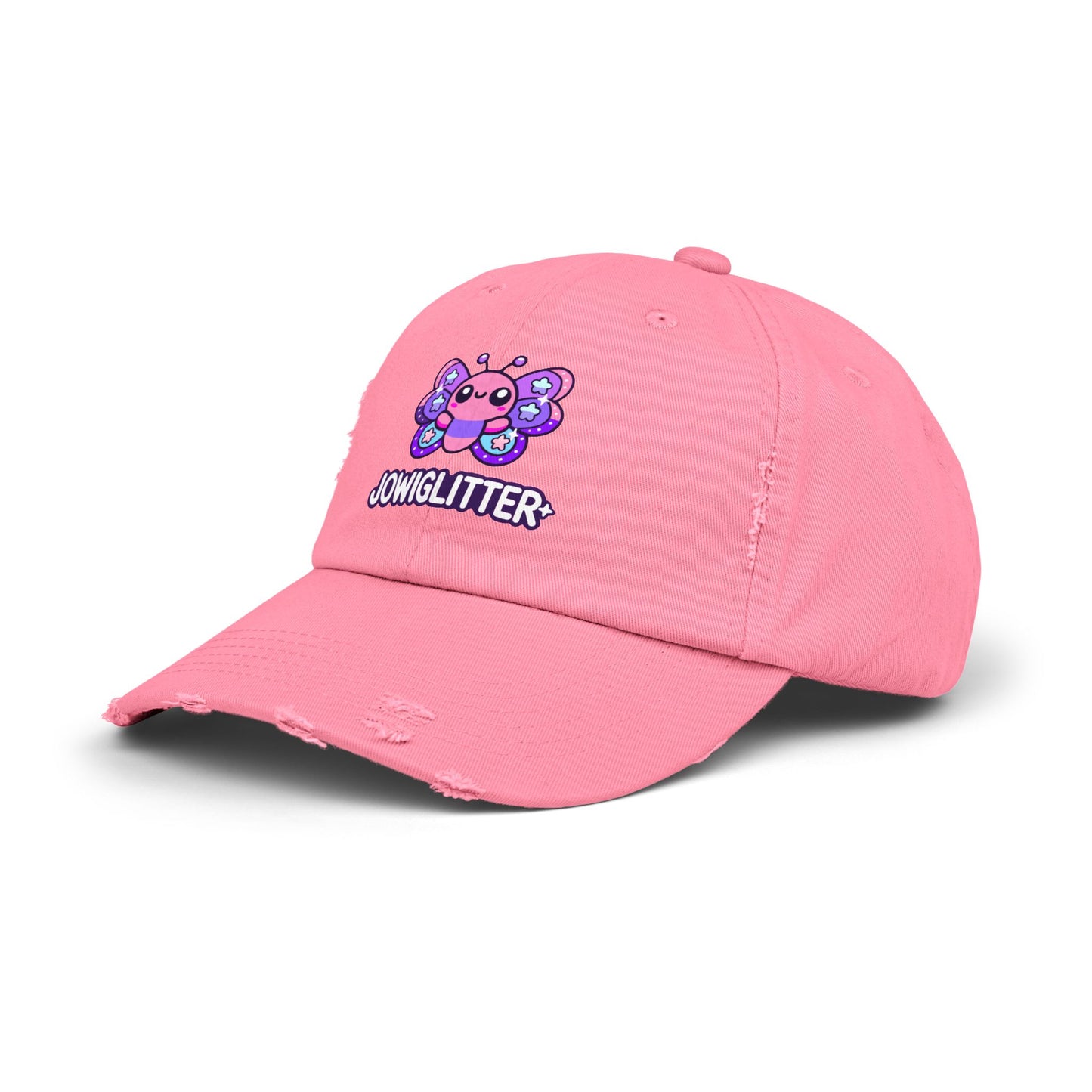Jowiglitter Unisex Distressed Cap - Fun & Playful GlitterBug Design