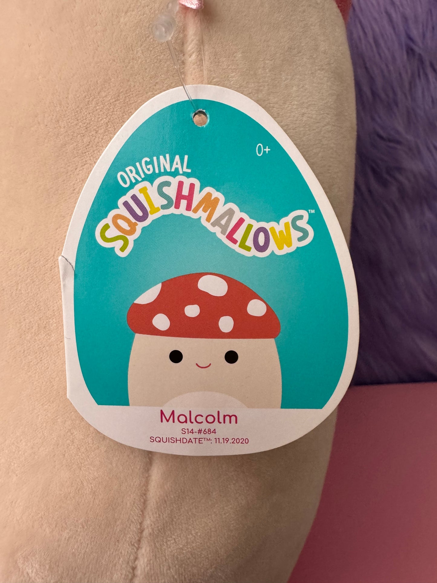 Squishmallows Malcolm The Mushroom 14 Inch - NWT Squishmallow Plush Toy