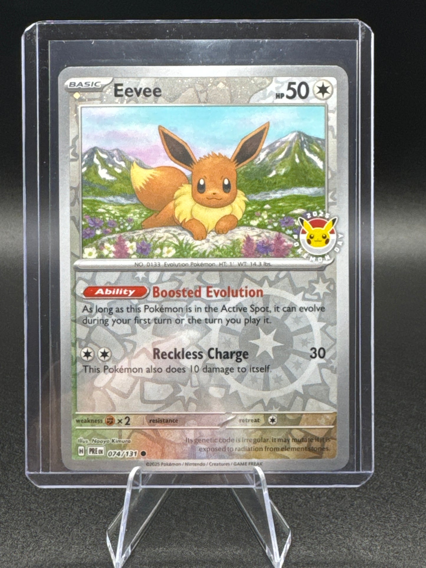 Eevee 074/131 Pokemon Day Promo Prismatic Evolutions NM/M