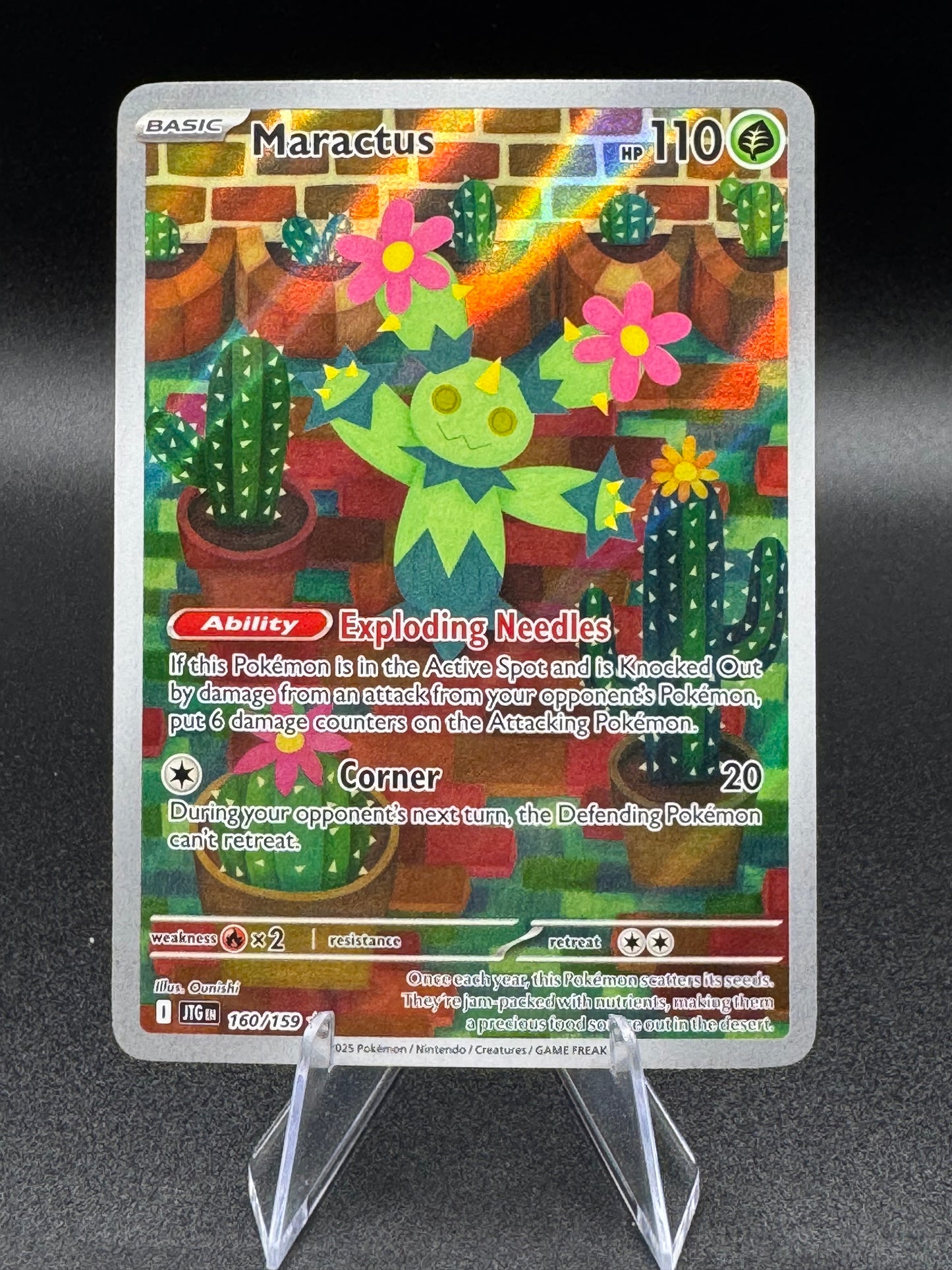 Pokemon TCG - Maractus Illustration Rare 160/159 - Scarlet & Violet: Journey Together NM/M