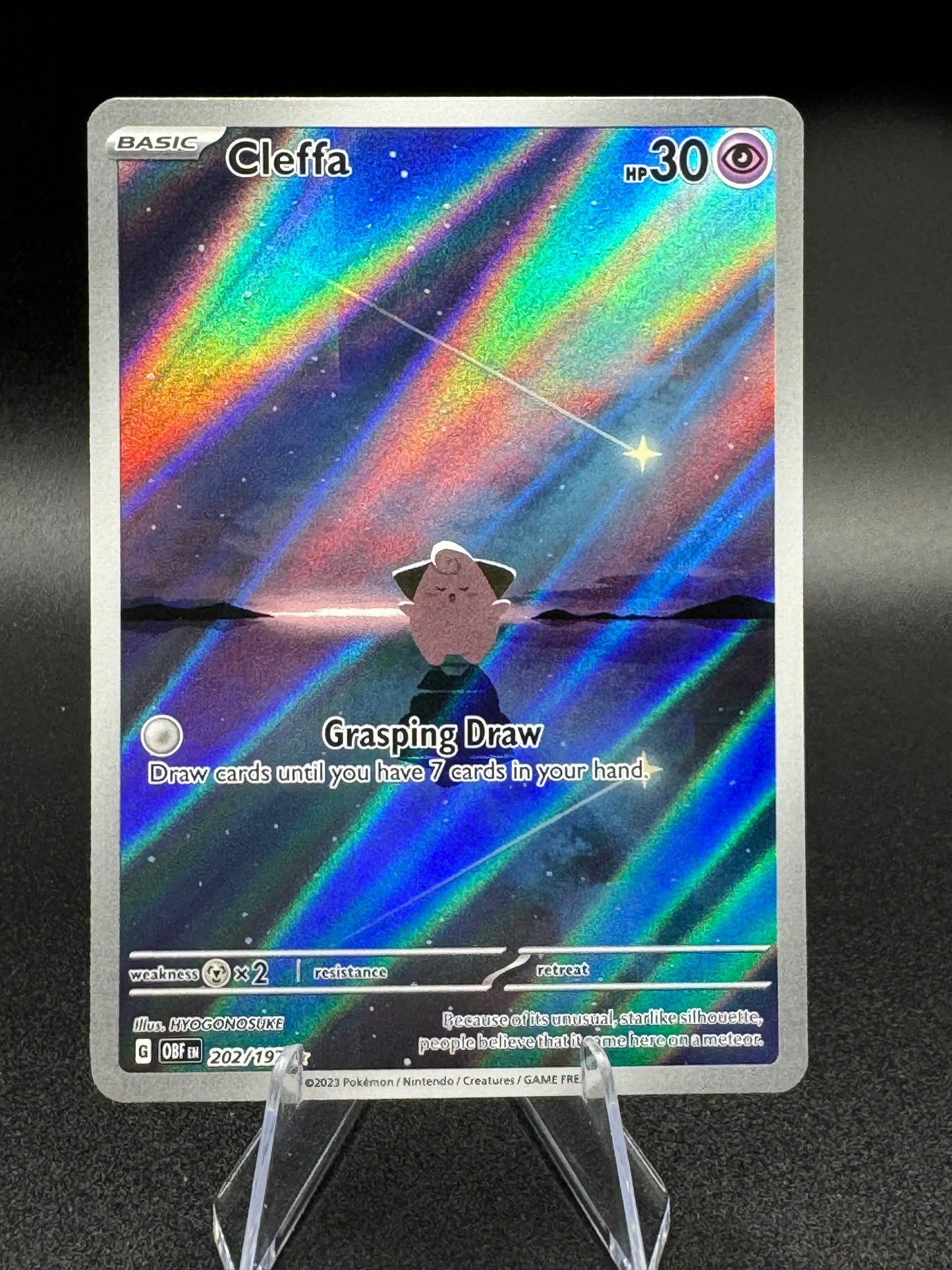 Pokémon TCG Cleffa 202/197 Obsidian Flames Illustration Rare NM/M