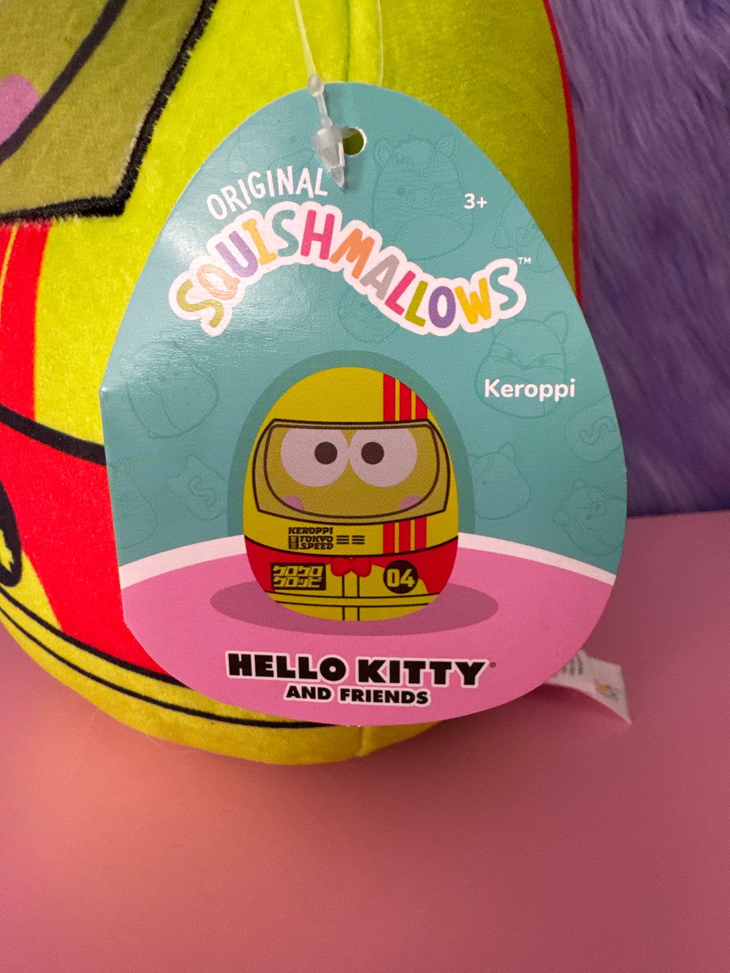 Squishmallow Sanrio 8 inch Keroppi Tokyo Racer Hello Kitty and Friends Plush NWT