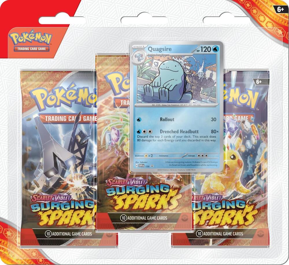 JoWiGlitter Live Breaks - Pokémon TCG Scarlet & Violet 8 Surging Sparks Three Booster Blister