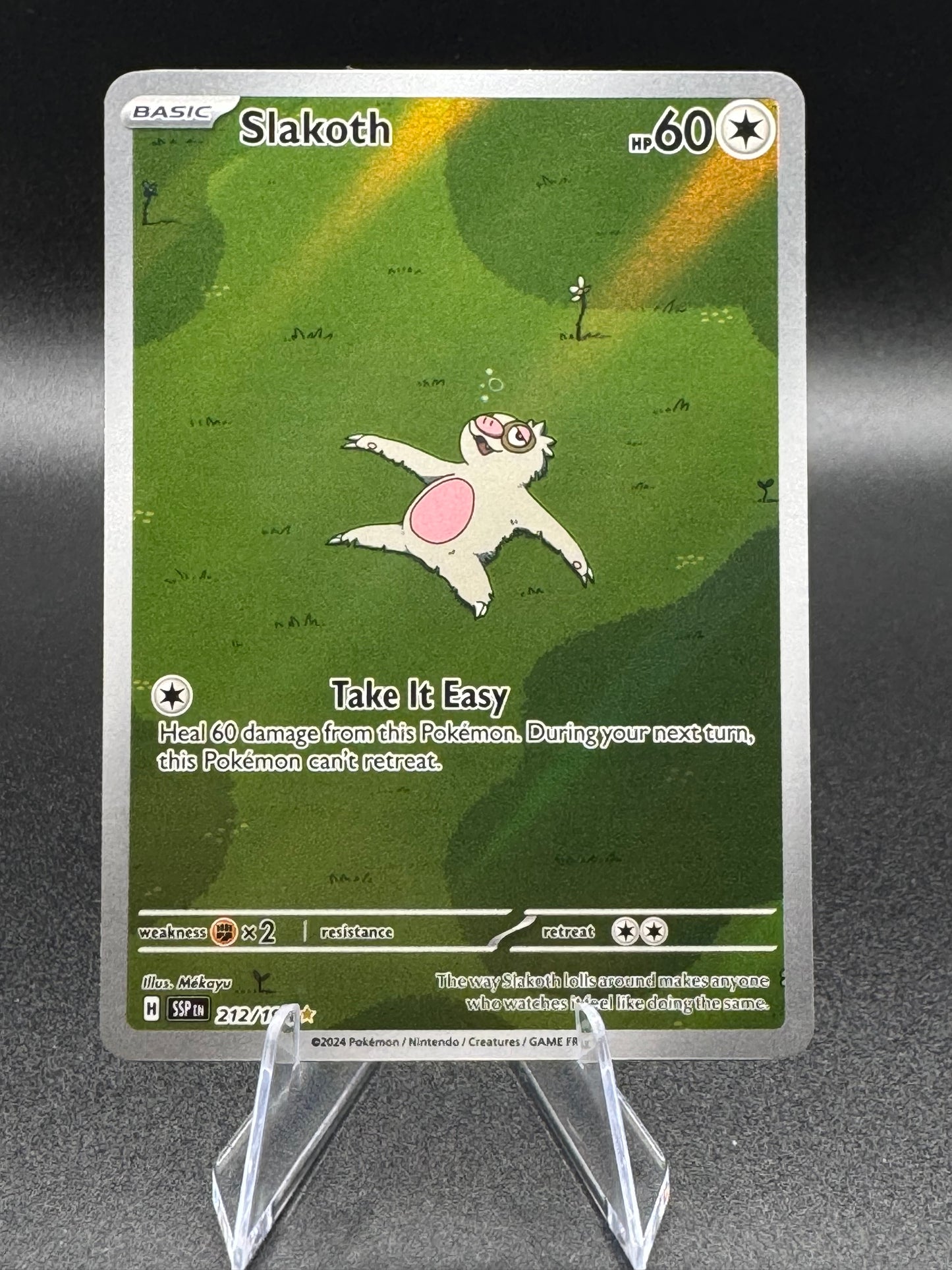 Slakoth 212/191 Surging Sparks Full Art Illustration Rare NM Pokemon