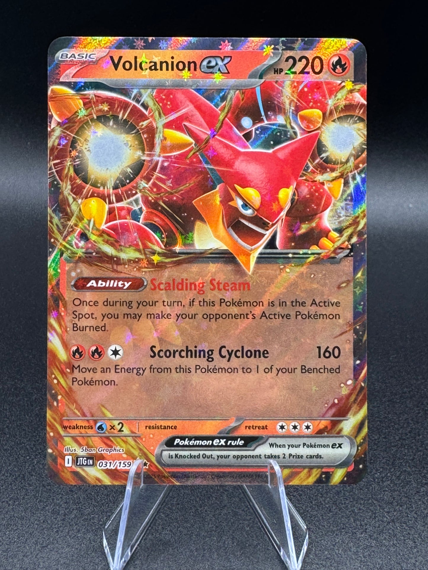 Volcanion ex 031/159 Double Rare Journey Together - Pokemon TCG - Near Mint NM