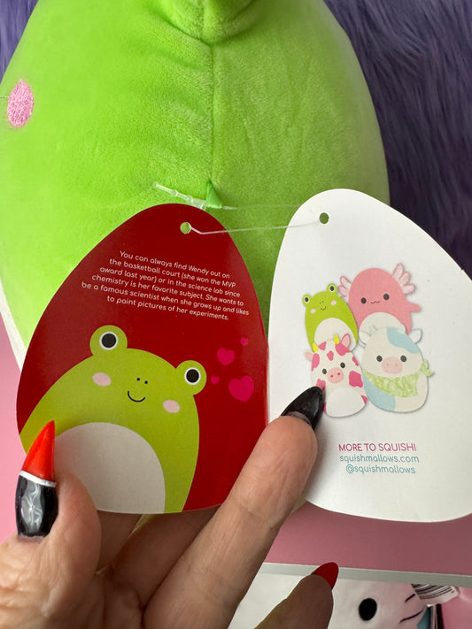 SQUISHMALLOW Wendy Green Frog 11 Inch Valentines Day 2022 Plush NEW NWT