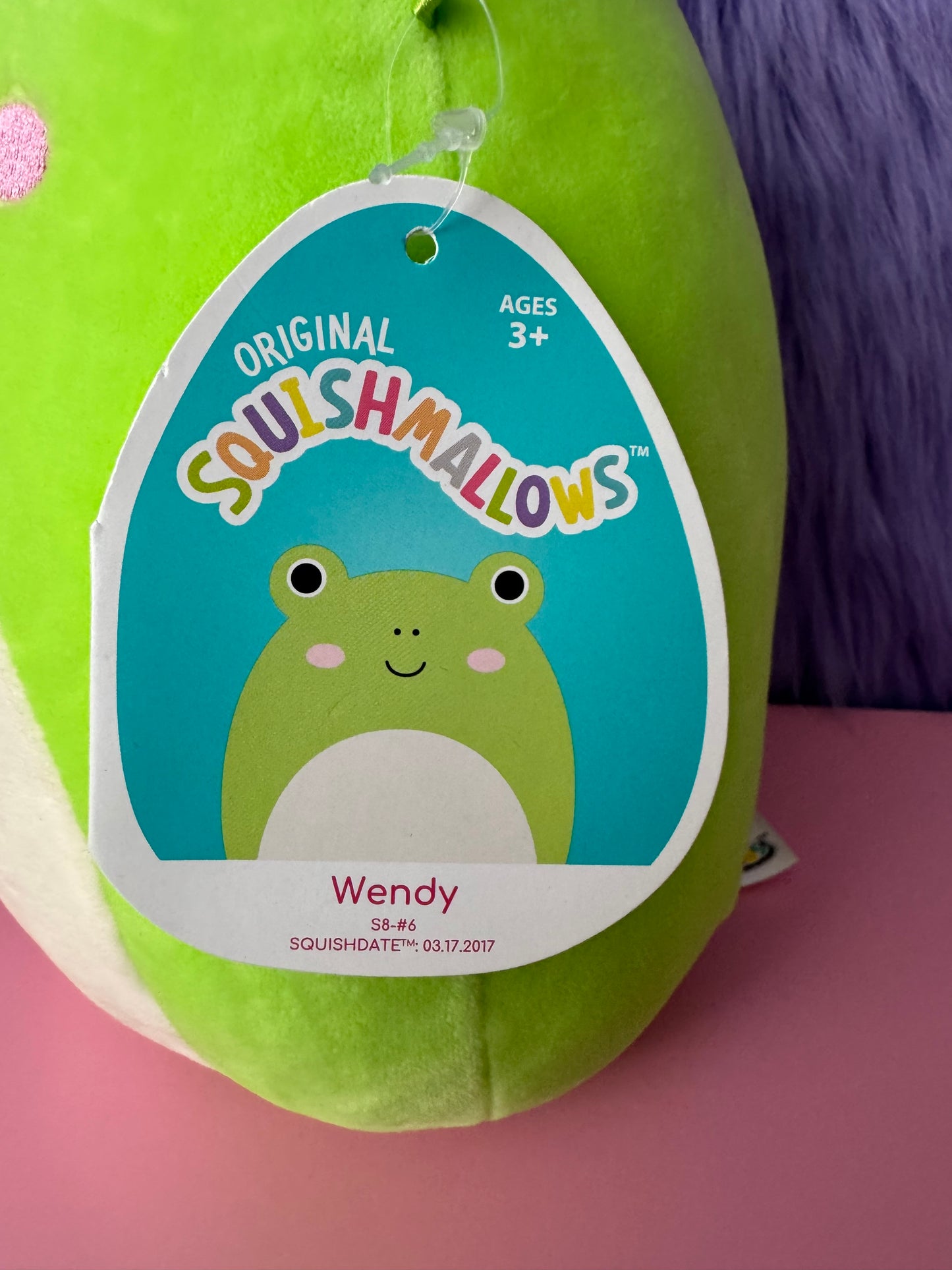 Squishmallows Wendy The Frog 8" Plush, ORIGINAL Full 8” Edition, ULTRA RARE, HTF