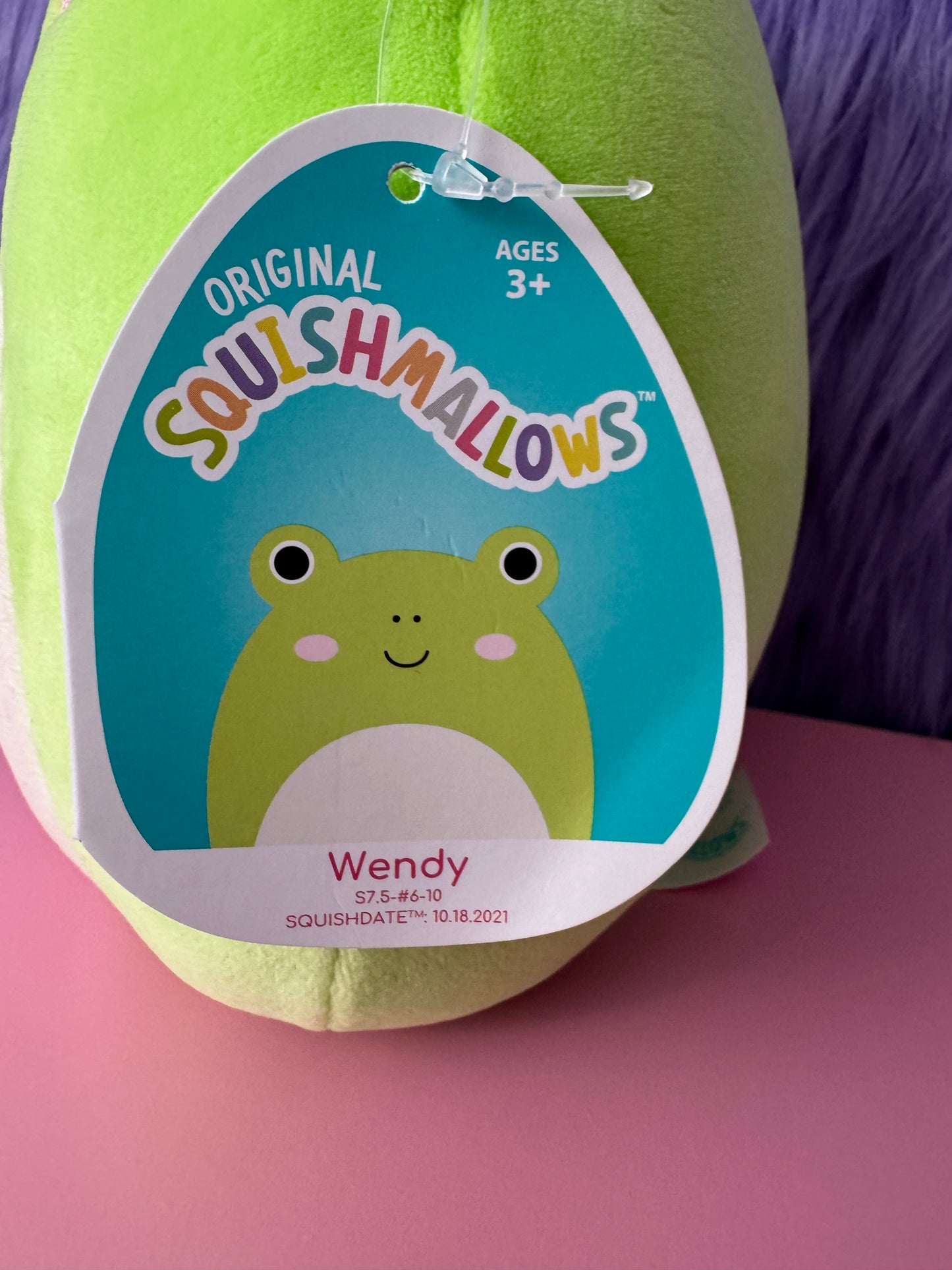 NWT Squishmallow 7.5” WENDY The Frog OG Original Squad 7-8” Green 2022