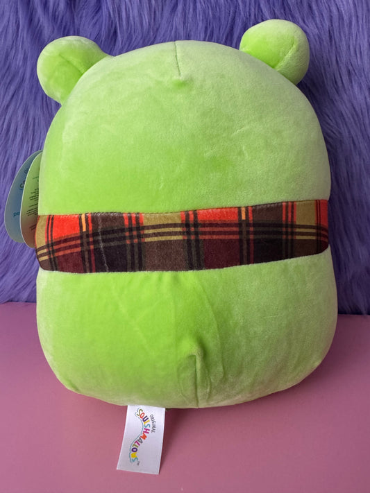SQUISHMALLOWS 8” Wendy The Green Frog with Plaid Scarf New With Tags NWT