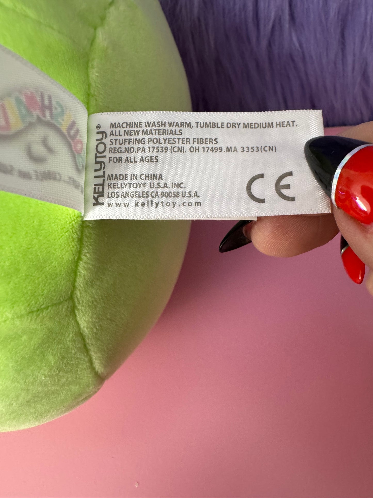 RARE SQUISHMALLOWS Philippe Frog 8” Valentine's Heart 2018 New With Tags NWT