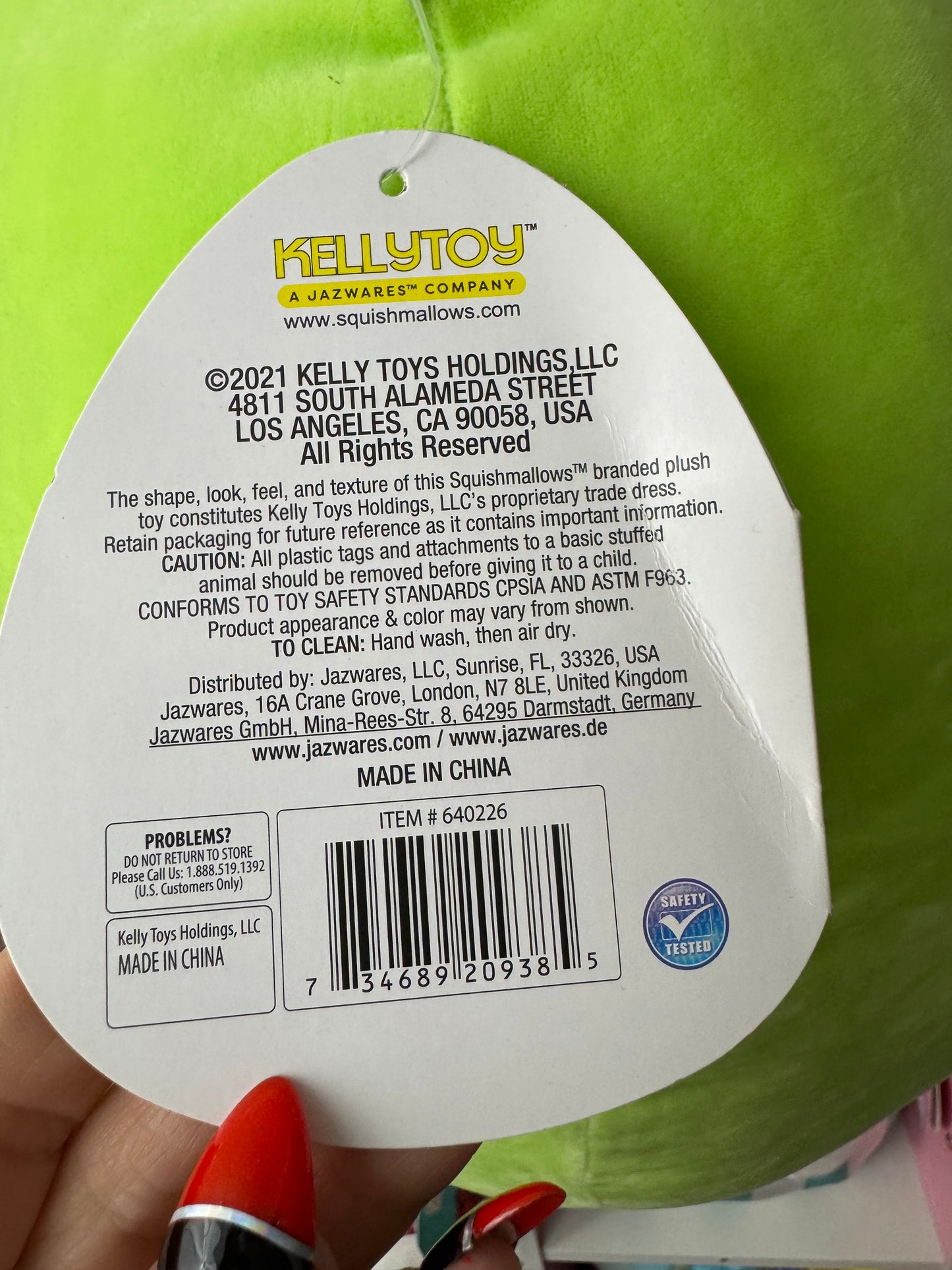 2021 Winter Edition WENDY the Frog 16 inch Squishmallows New With Tags NWT