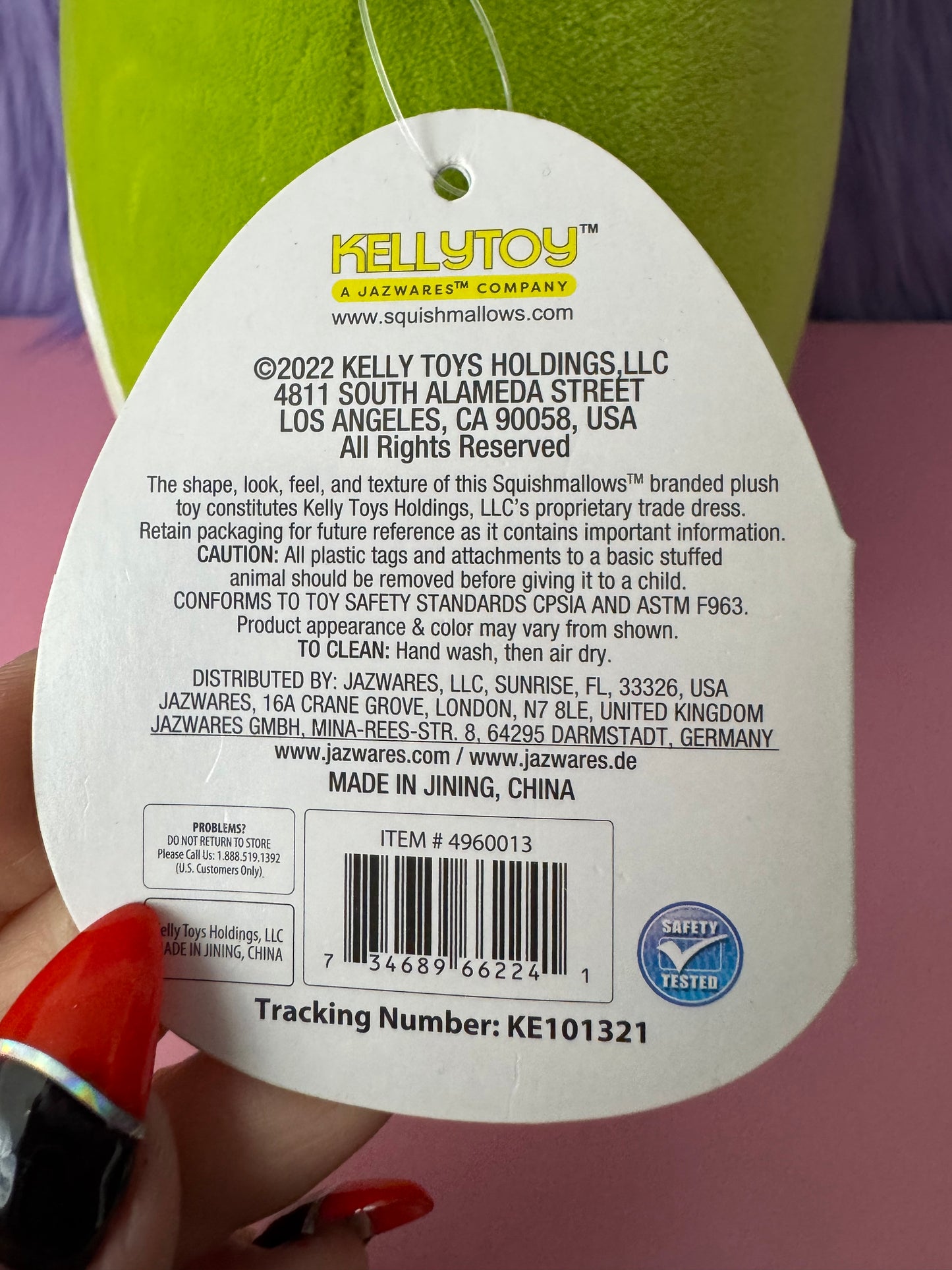 Squishmallow Wendy the Frog Floral Belly 7.5” Plush Stuffed Animal Toy NWT