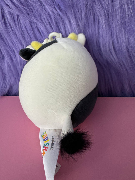 NWT Squishmallow Cow Clip CONNOR 3.5 Inch Soft Plush New NWT