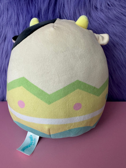 Easter Egg Connor the Cow Squishmallow Plush 8" Easter Squad 2022 Kellytoy NWT