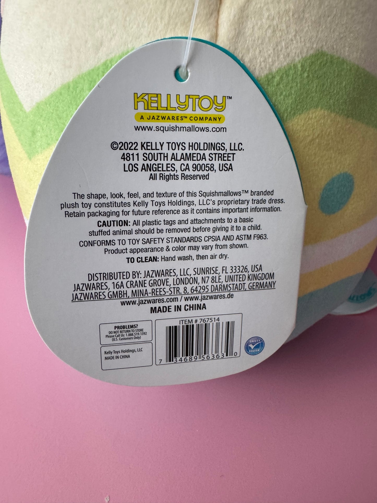 Easter Egg Connor the Cow Squishmallow Plush 8" Easter Squad 2022 Kellytoy NWT