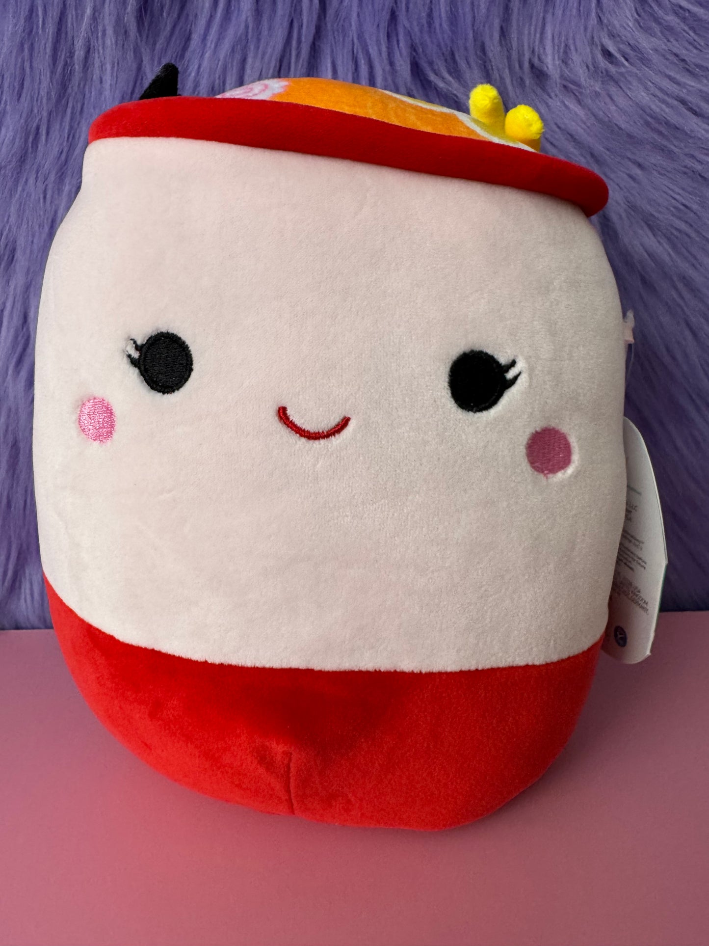 KellyToys Jazwares Squishmallow Plush Raisy the Ramen Bowl 8" New With Tags NWT