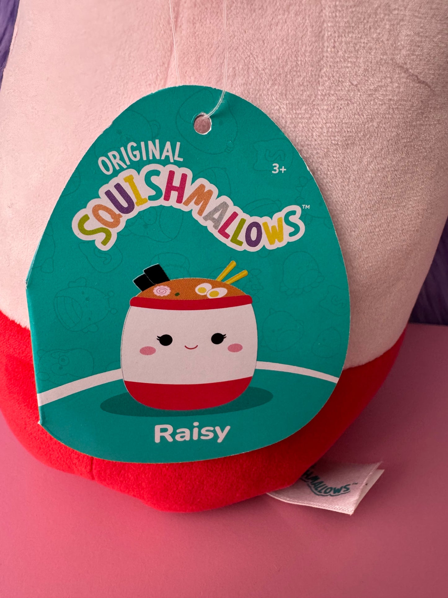 KellyToys Jazwares Squishmallow Plush Raisy the Ramen Bowl 8" New With Tags NWT