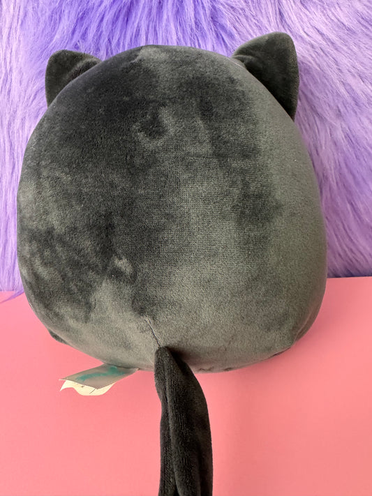 Squishmallow 8” Bambalina Black Kitty Cat Fuzzy Belly Kellytoy Plush Toy NWT
