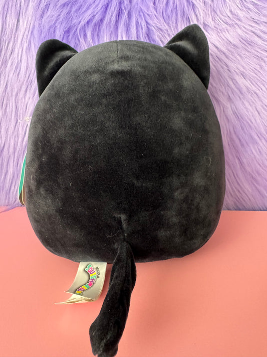 Squishmallows Jamal 8" Black Cat Plush Toy Hot Topic New NWT Yellow Eyes NWT