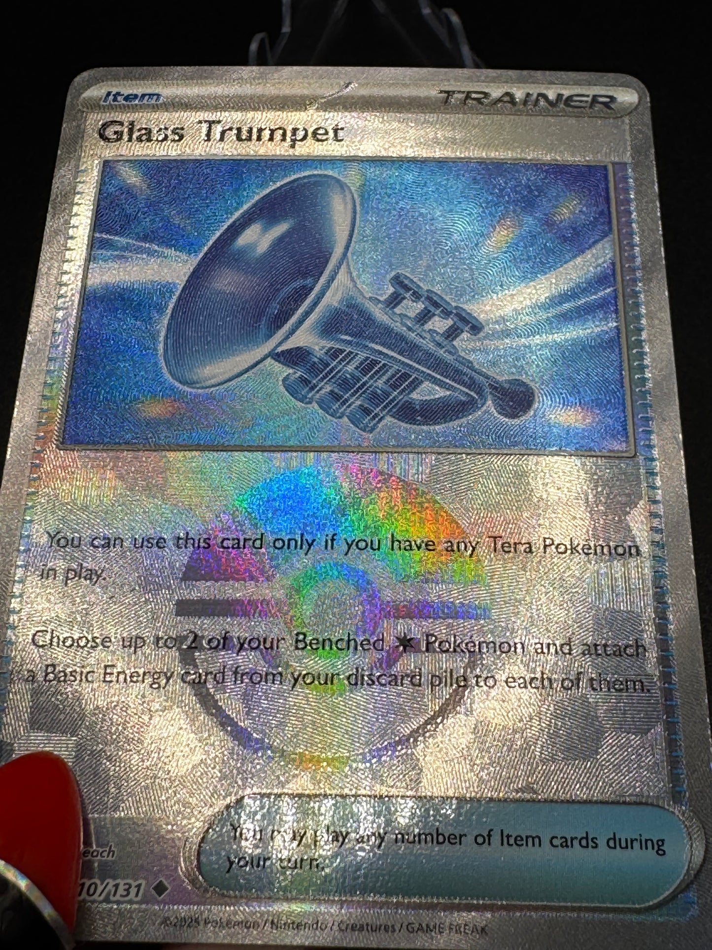 Glass Trumpet (Poke Ball) Holo 110/131 Pokémon TCG 2025 Prismatic Evolutions NM - Single