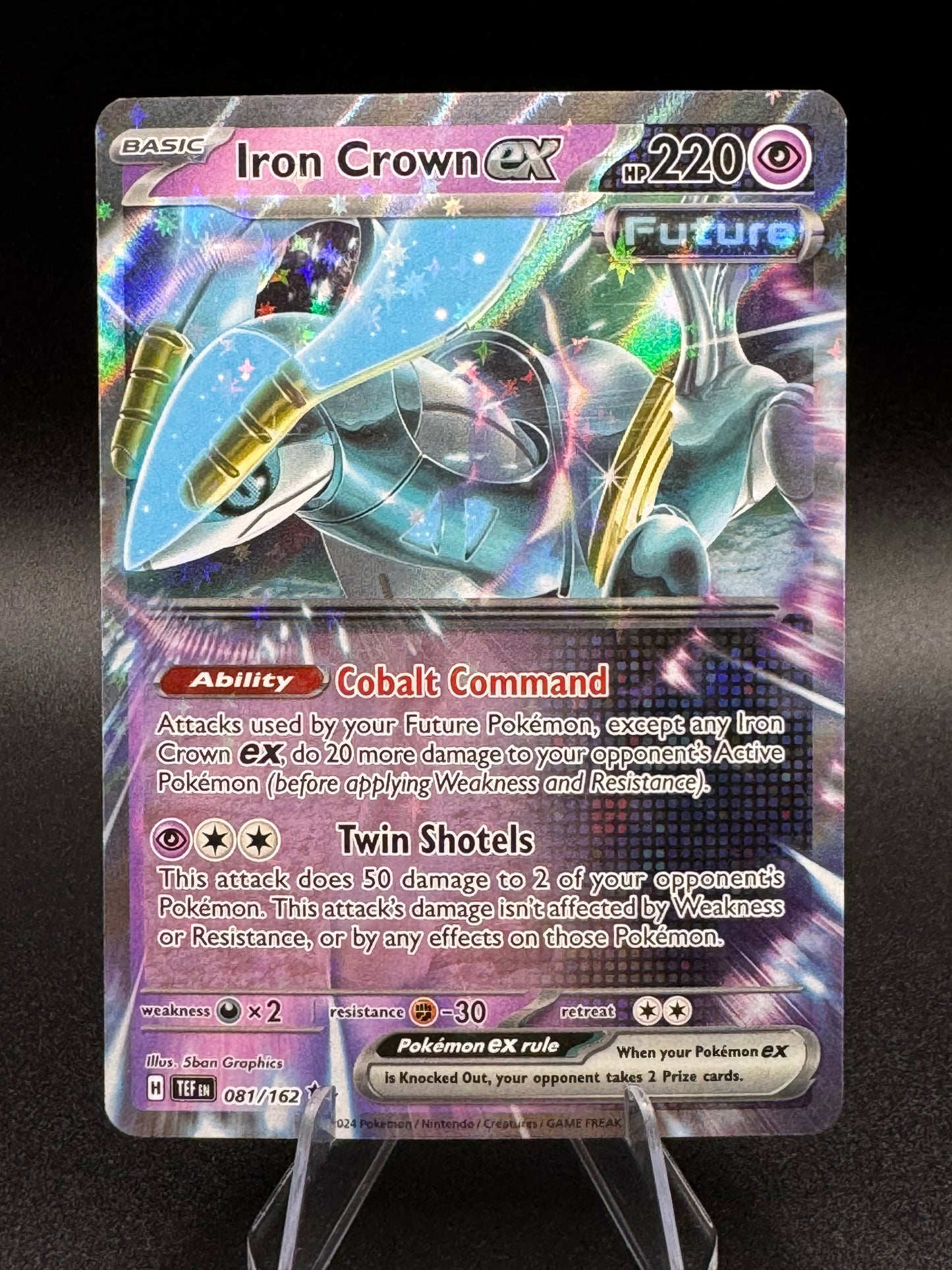 Iron Crown EX - 081/162 - Double Rare SV05: Temporal Forces - Holofoil NM