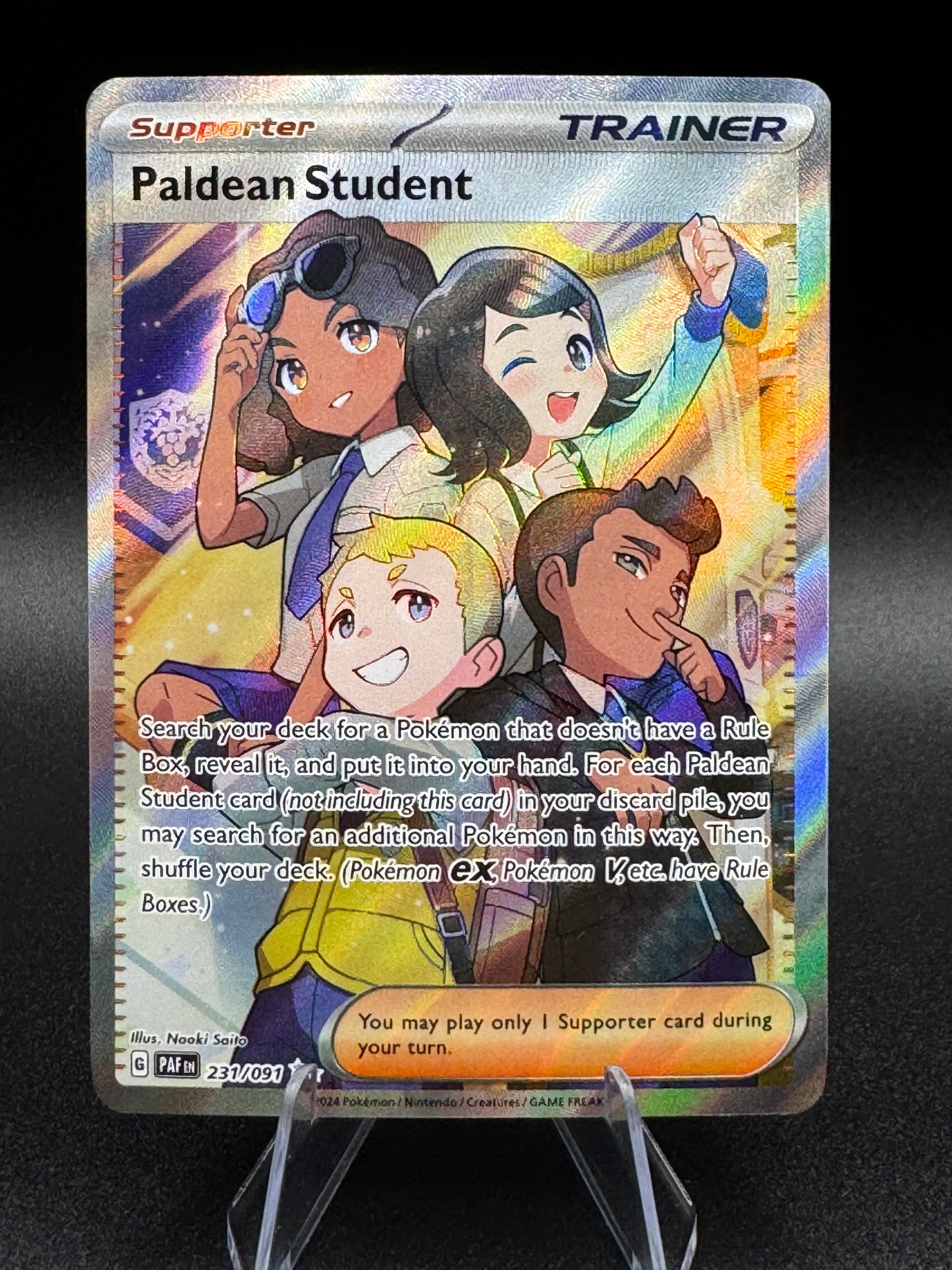 Paldean Student 231/091 - Paldean Fates Ultra Rare - Pokmon TCG (NM) JoWiGlitter Paldean Student 231/091 - Paldean Fates Ultra Rare - Pokmon TCG (NM) JoWiGlitter