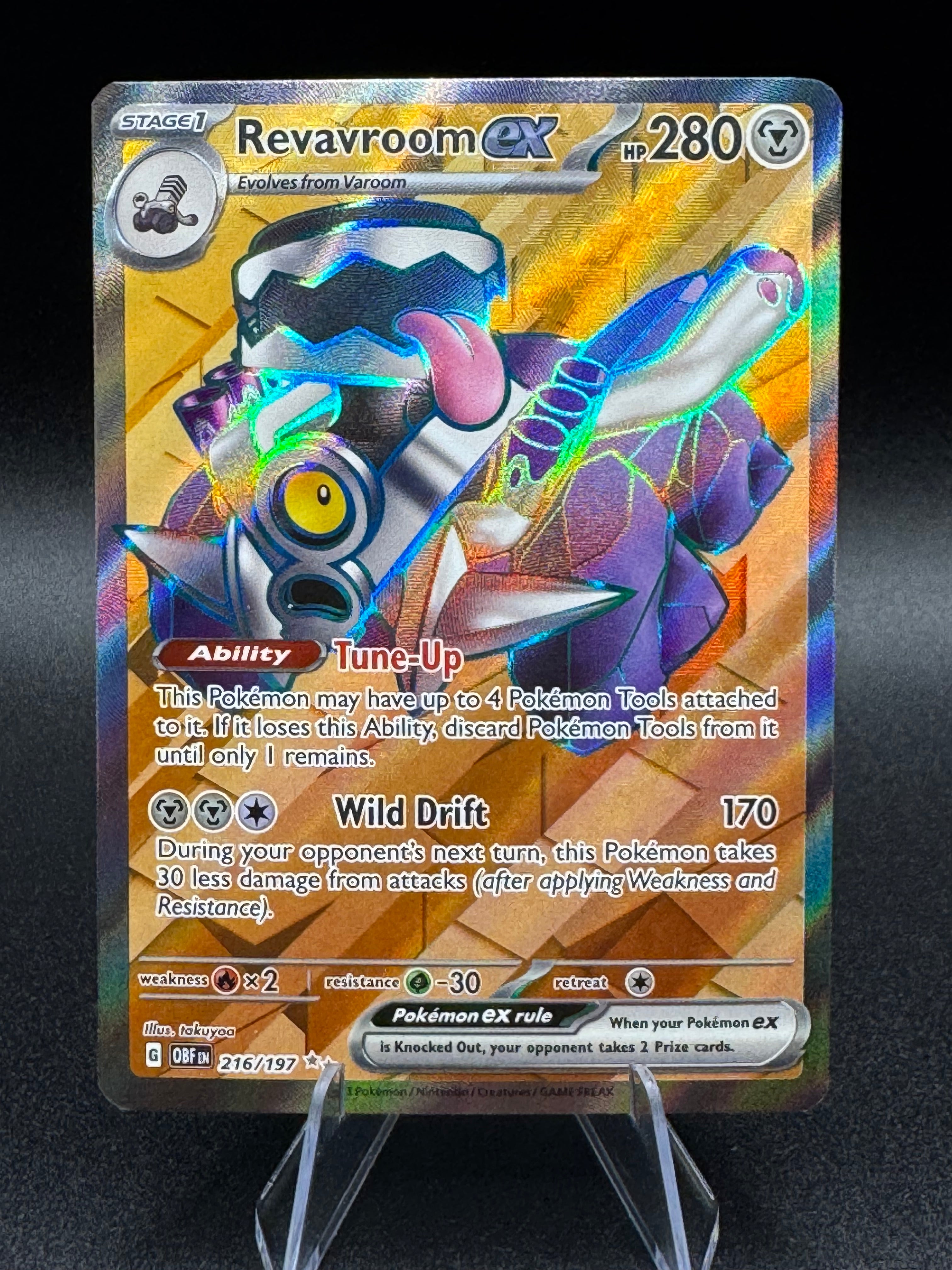 Revavroom ex SV03: Obsidian Flames #216/197 Ultra Rare Pokemon Card NM JoWiGlitter Revavroom ex SV03: Obsidian Flames #216/197 Ultra Rare Pokemon Card NM JoWiGlitter