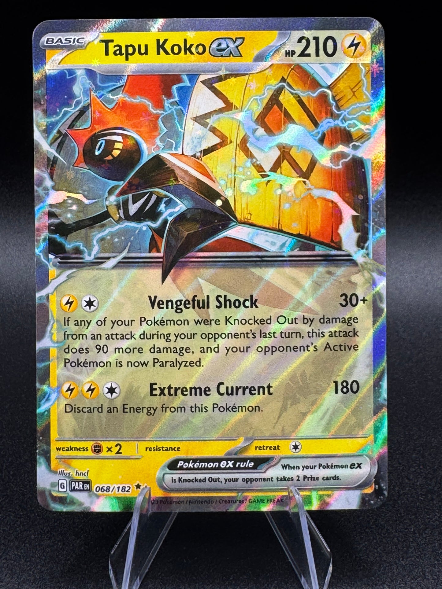 Tapu Koko ex SV04: Paradox Rift Pokémon #068/182 Double Rare NM/M - Single