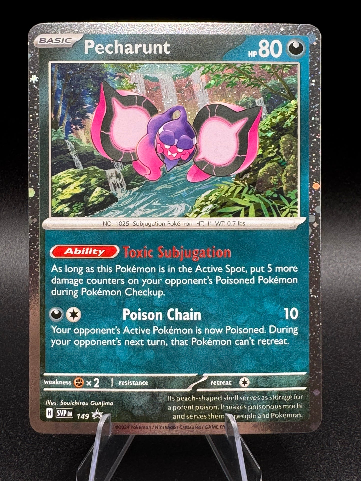 🔥Pokémon TCG-Pecharunt-SVP 149-Shrouded Fable-Black Star Promo-Holo-M/NM!🔥