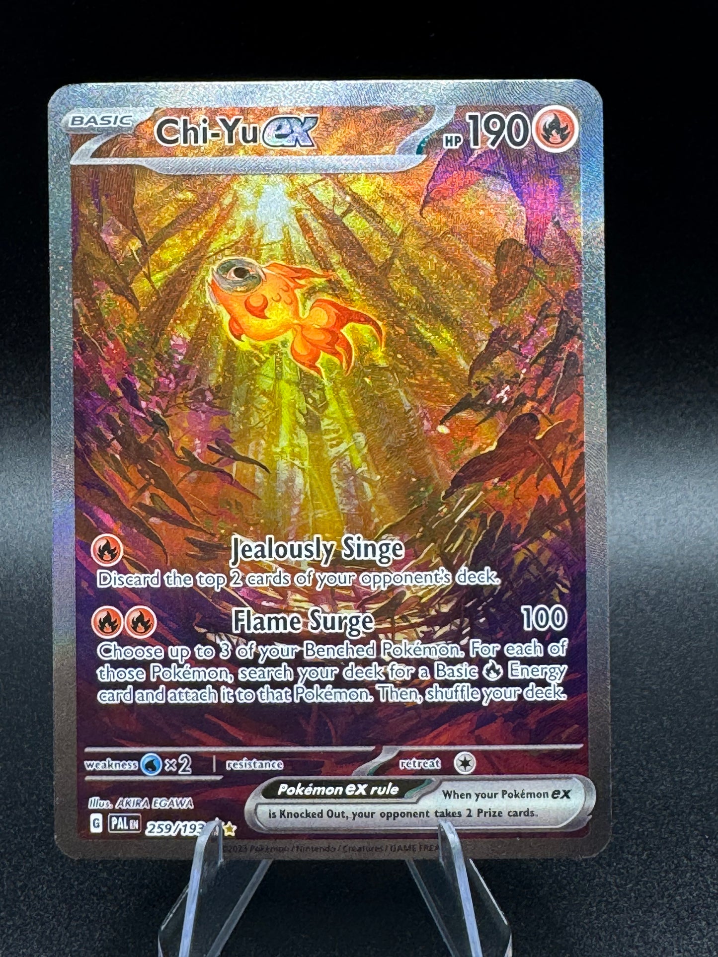 Chi-Yu ex 259/193 Special Illustration Rare Paldea Evolved Pokémon Card NM/M