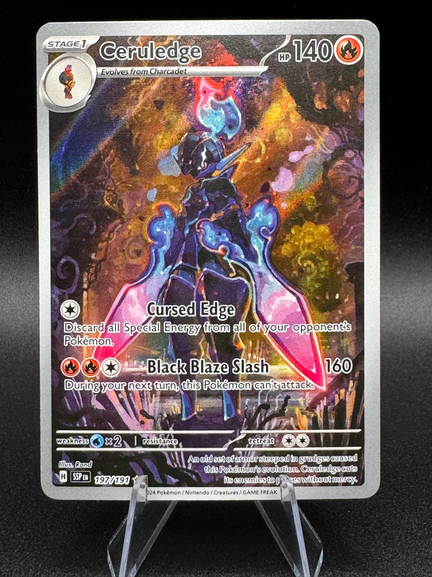 Ceruledge 197/191 Pokémon Surging Sparks Illustration Rare Card NM/M Condition - Single