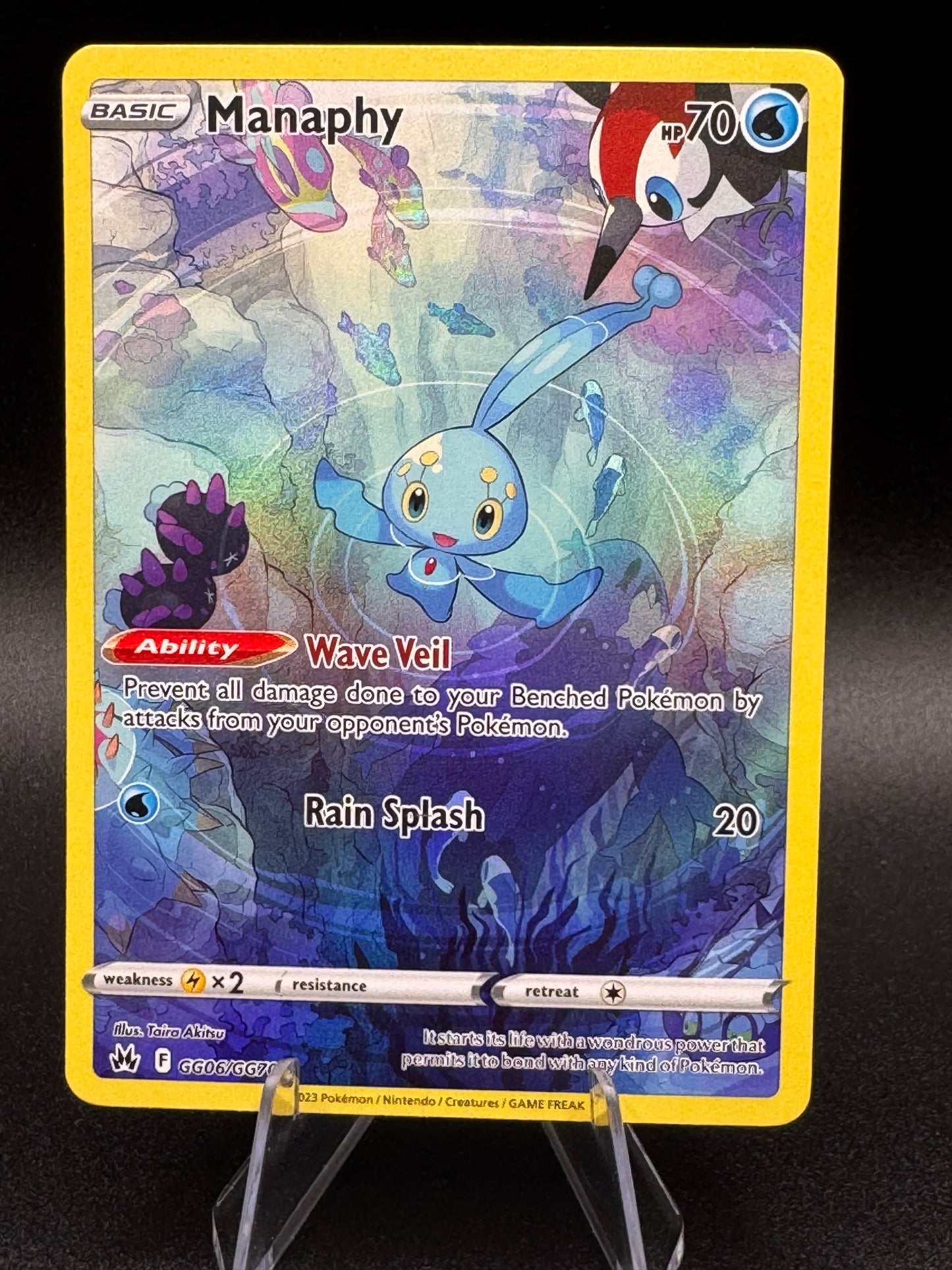 Manaphy GG06/GG70 Crown Zenith: Galarian Gallery Holo NM/M - Single
