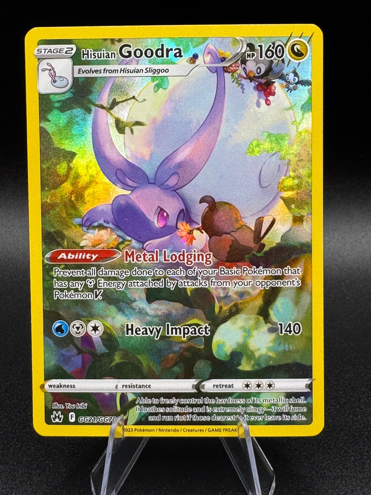 Hisuian Goodra GG21/GG70 - Crown Zenith: Galarian Gallery Ultra Rare Holo NM
