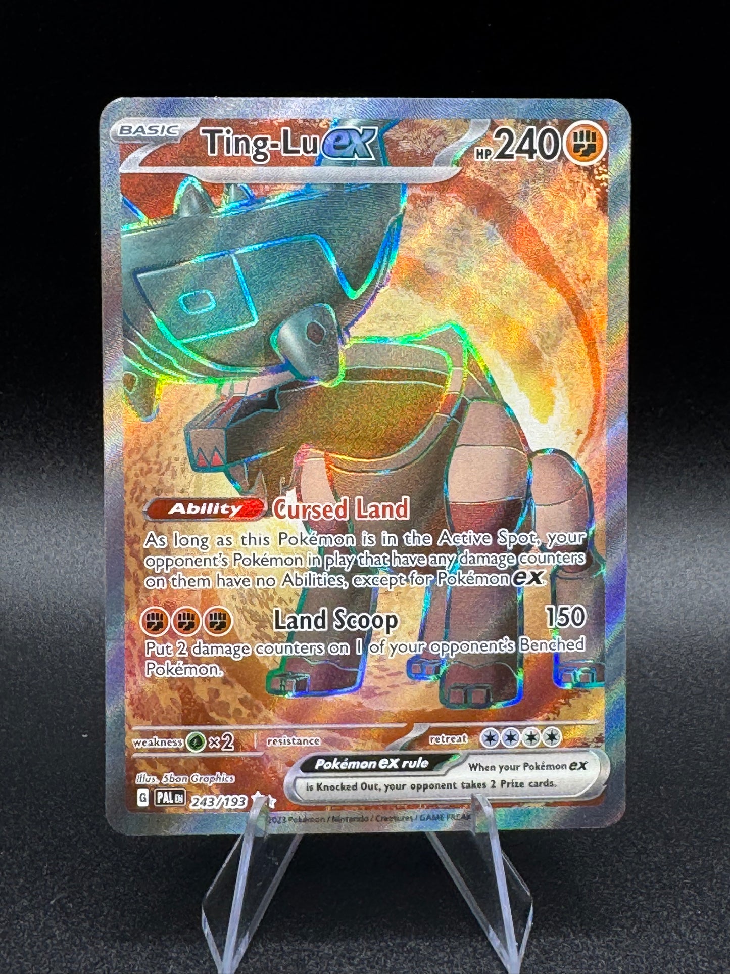Pokémon TCG Ting-Lu ex 243/193 Paldea Evolved Full Art Ultra Rare NM - Single