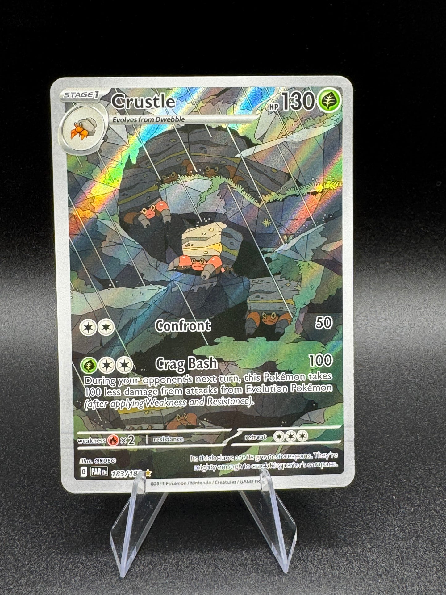 2023 Pokémon TCG Paradox Rift - Crustle - Illustration Rare - 183/182 - NM - Single