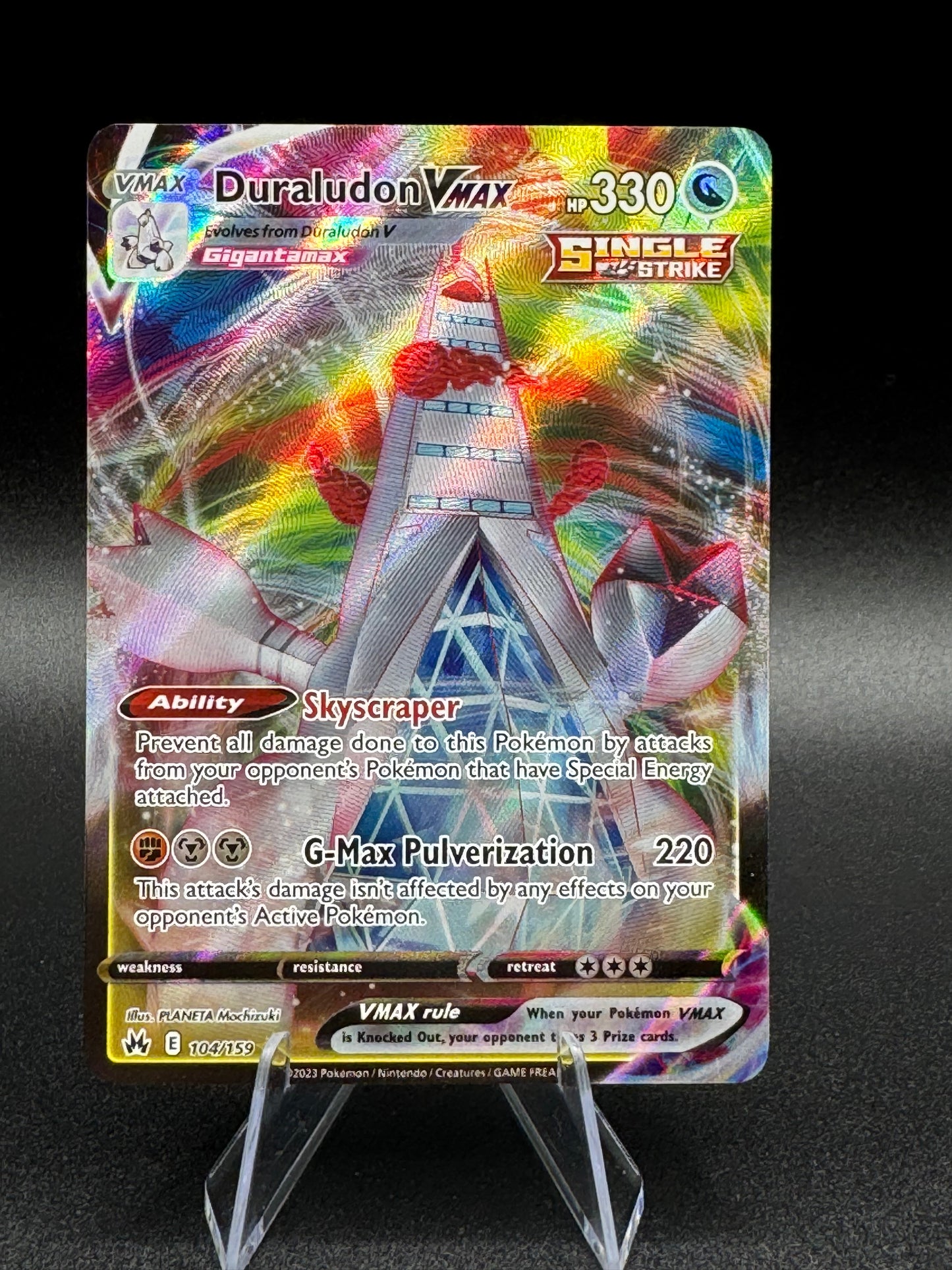 Duraludon VMAX 104/159 Crown Zenith Holo Pokemon Card NM - Single