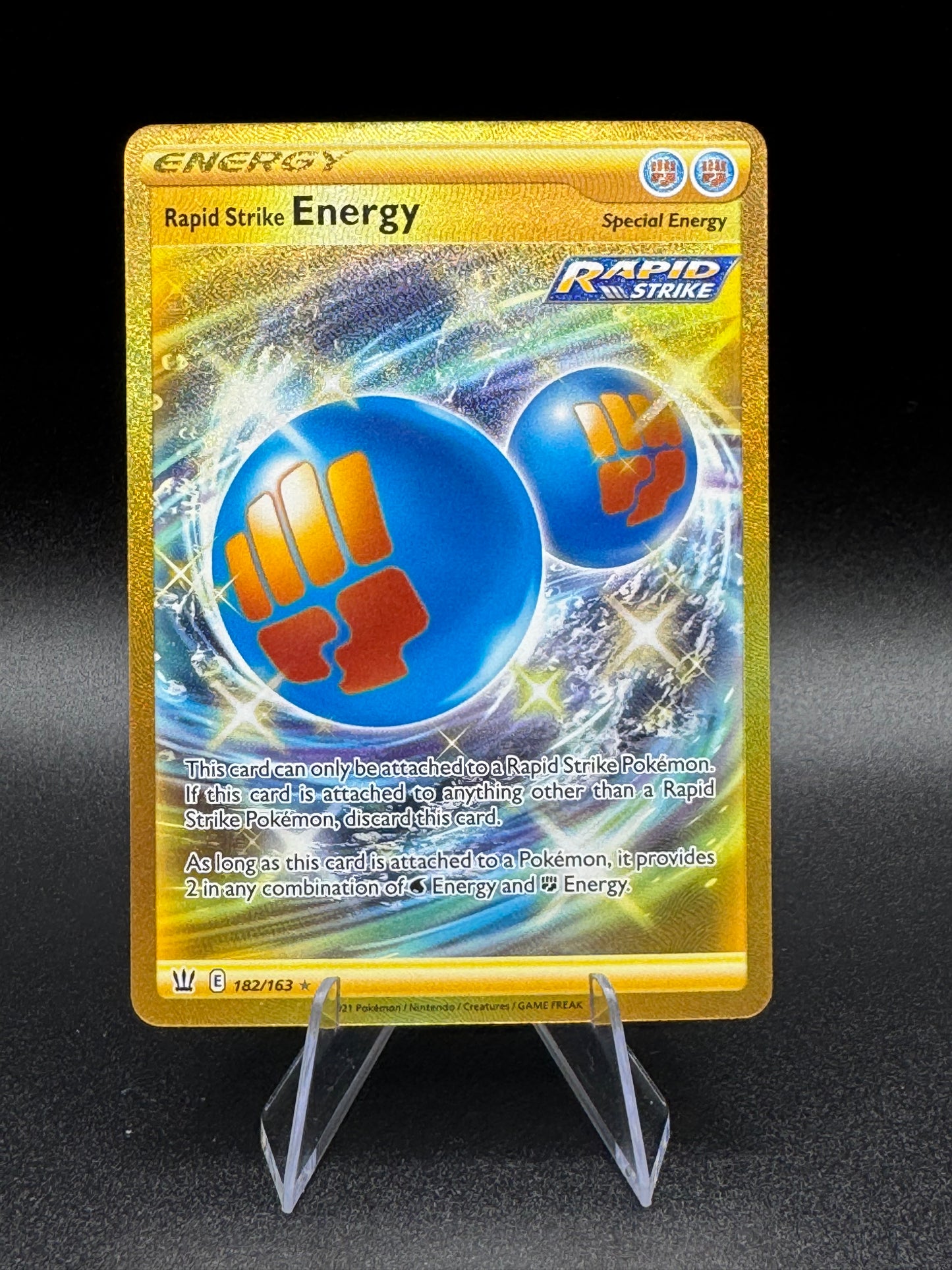 Rapid Strike Energy 182/163 - SWSH: Battle Styles Secret Rare - Pokémon TCG (NM) - Single